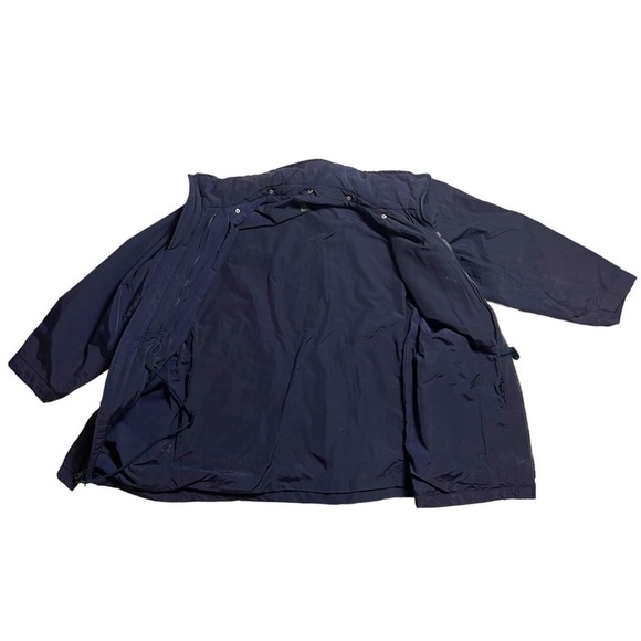J. Crew Vintage Navy Cotton Nylon Oarsman Zip Parka Multiple Pockets Men’s Small - Picture 5 of 11